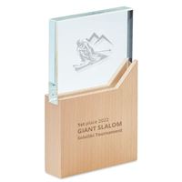 PREMIO IN LEGNO E CRISTALLO